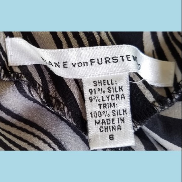 DIANE VON FURSTENBERG Navy Blue SEAVY Silk Dress - Picture 5 of 5